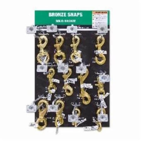 Campbell Chain & Fittings Snap Display, 37 Piece, Display Tool Storage Yes, Bronze, 15In H X 912In W DD0720173